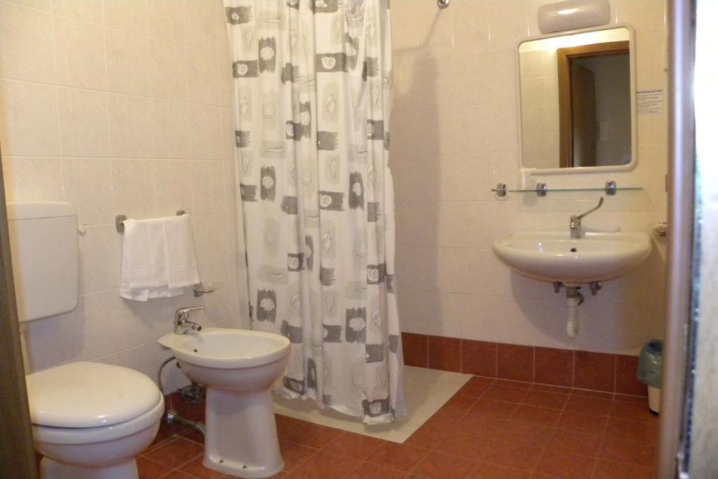 Koupelna v ubytování Hotel Santa Cruz