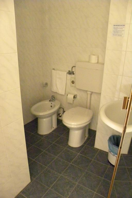 Koupelna v ubytování Hotel Santa Cruz