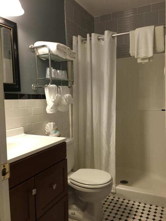 Vannituba majutusasutuses Whitman Motor Lodge