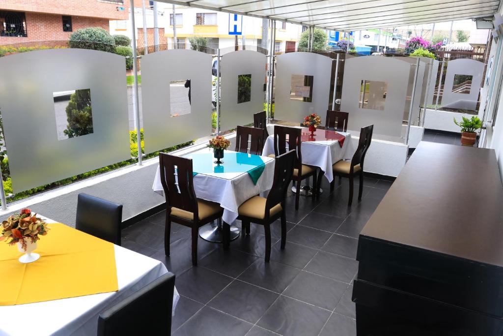 Restaurace v ubytování Hotel Bogotá Real