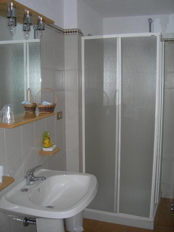 Koupelna v ubytování Agriturismo Lo Ratelé