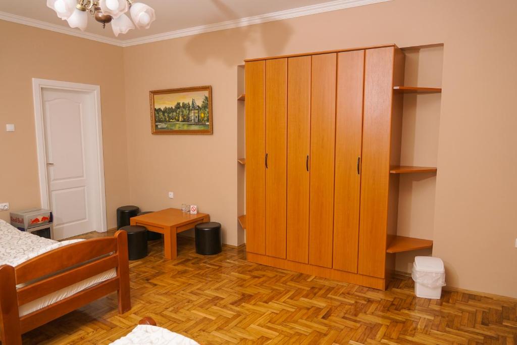 Postel nebo postele na pokoji v ubytování Amfora
