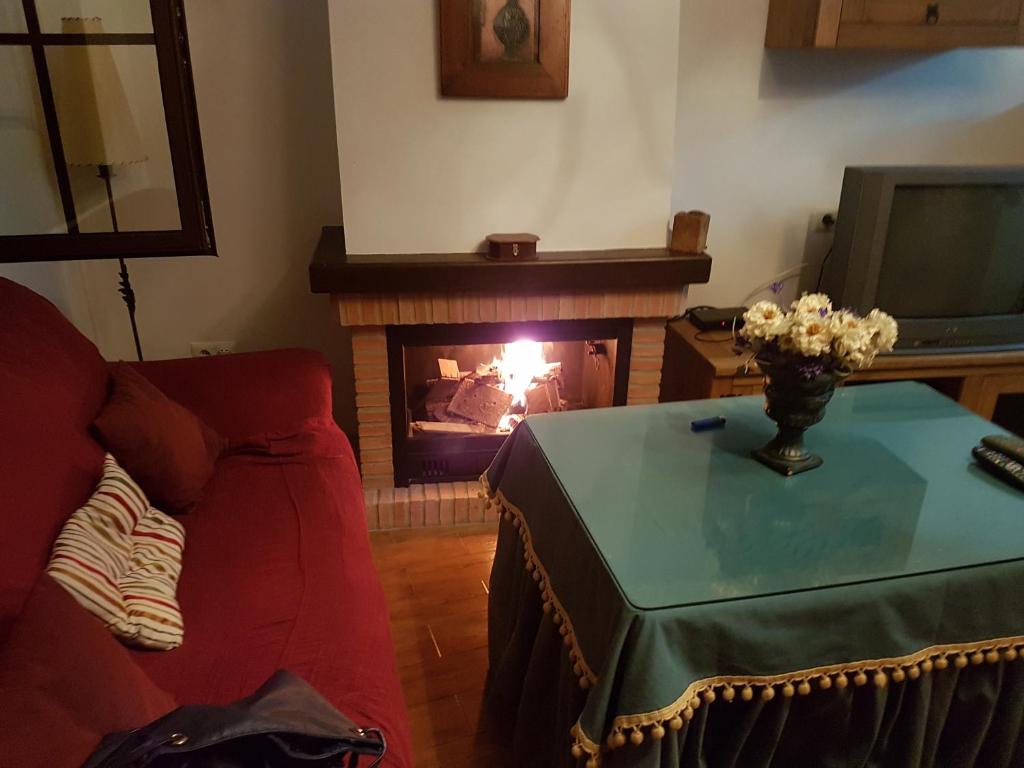 Posezení v ubytování Casita de Rosario