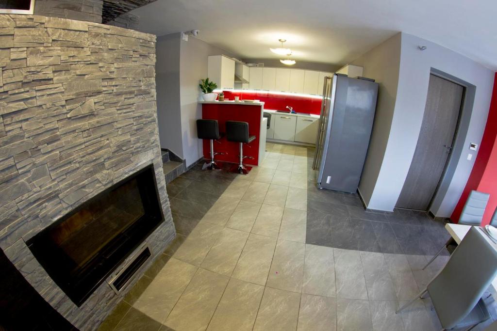 Kuchyňa alebo kuchynka v ubytovaní Park Apartament