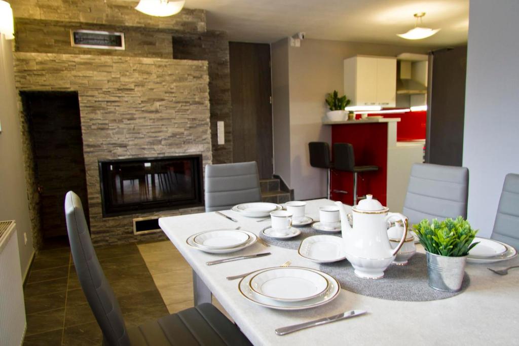 Kuchyňa alebo kuchynka v ubytovaní Park Apartament