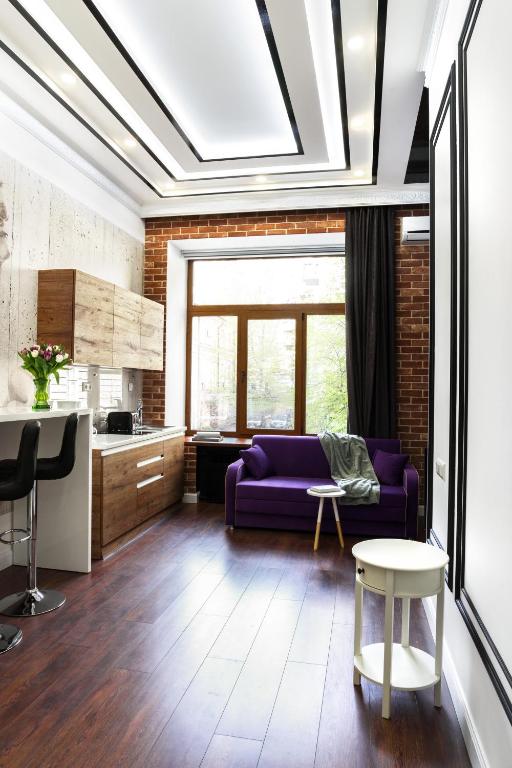 Posezení v ubytování Theatre Boutique Apartments