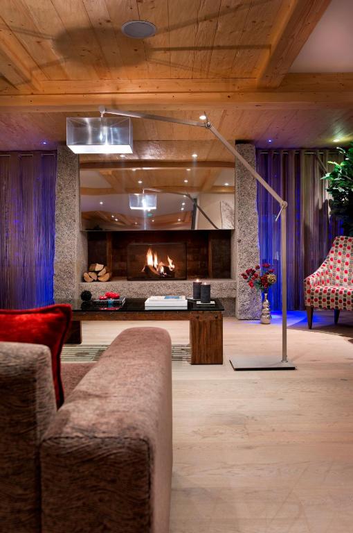 Гостиная зона в CGH Résidences & Spas Le Cristal de l'Alpe