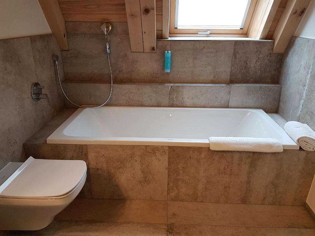 Koupelna v ubytování Gästehaus der Geroldsauer Mühle