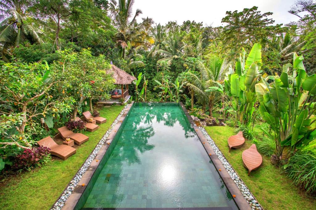 Taman di luar Villa Viola