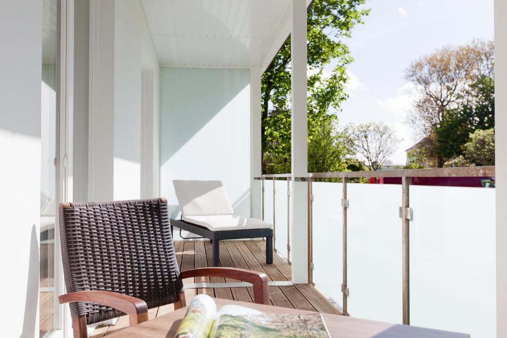 Balkón nebo terasa v ubytování Michels Thalasso Hotel Nordseehaus
