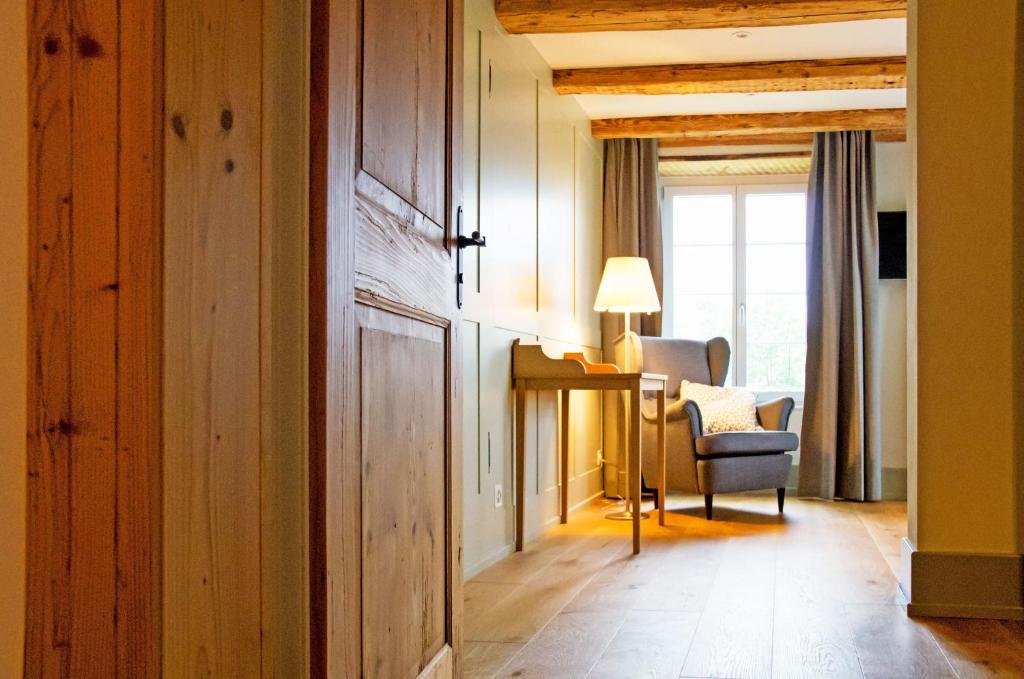 Postel nebo postele na pokoji v ubytování Gasthaus zum Bauernhof