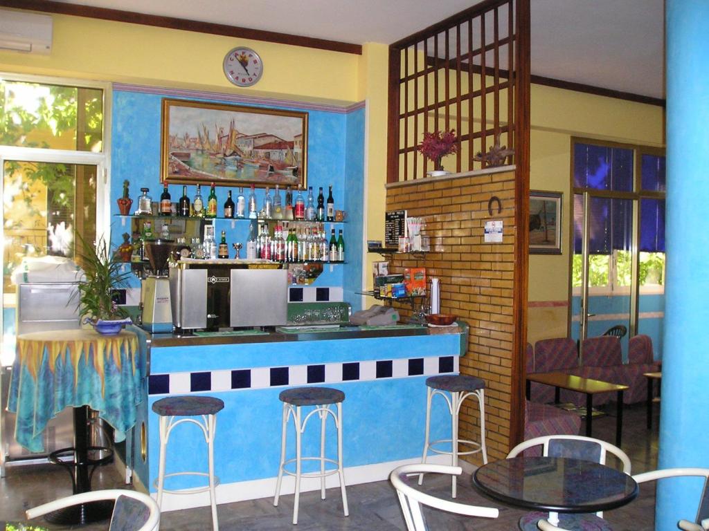 The lounge or bar area at Hotel Bellevue