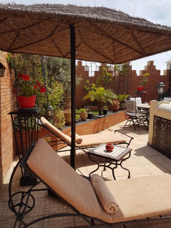 Patio nebo venkovní prostory v ubytování Riad Soleil D'orient