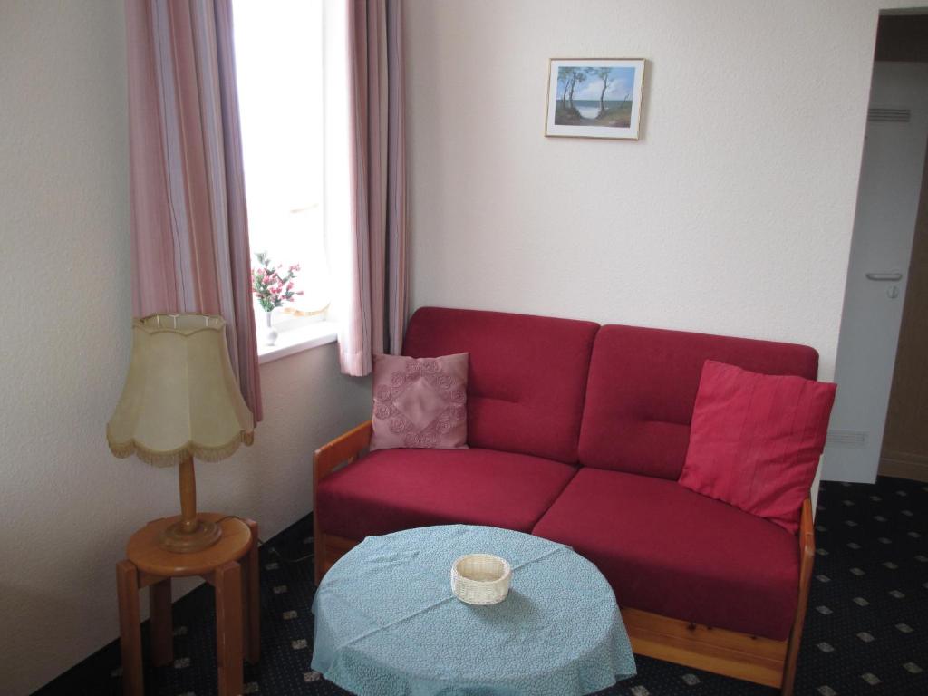 Posezení v ubytování Hotel Domke Haus an der See