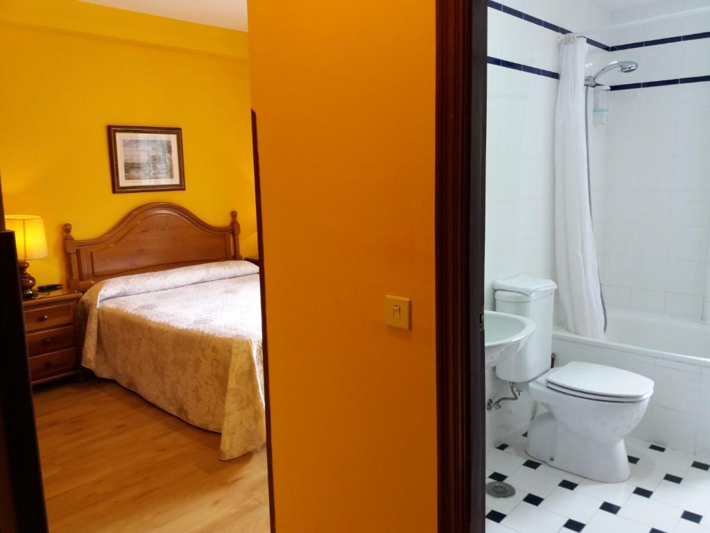 Koupelna v ubytování Pension Monteverde