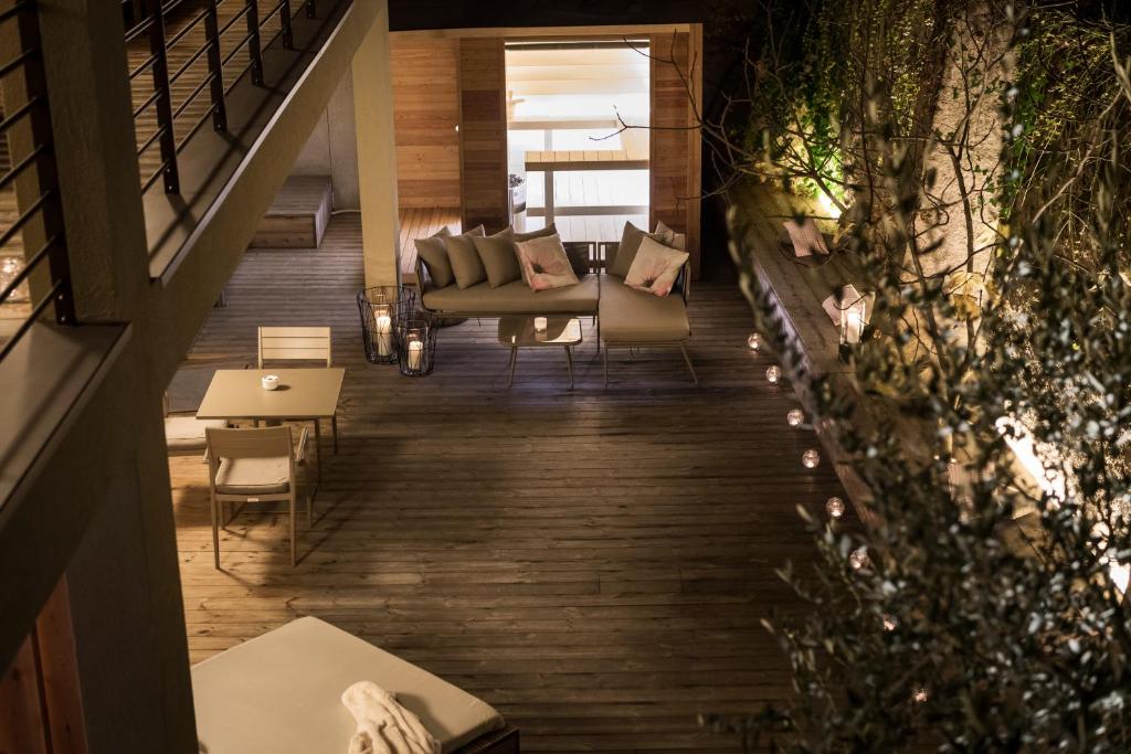 Posezení v ubytování Designhotel Gius La Residenza