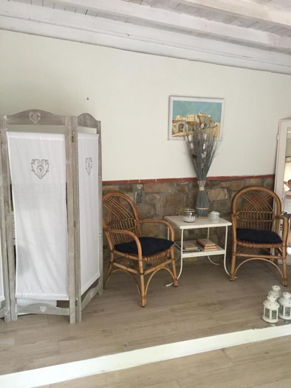 Posezení v ubytování Ala Garden Apartment