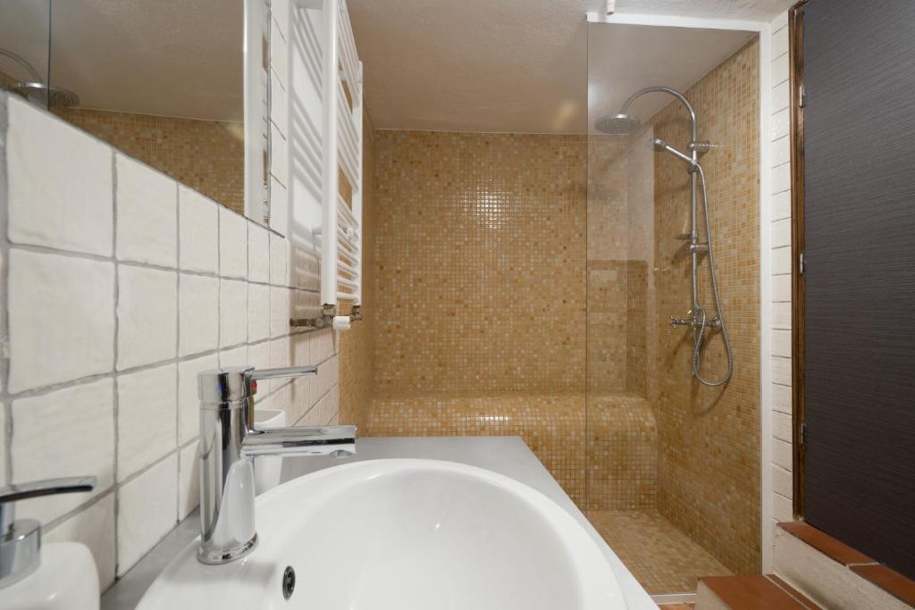 Koupelna v ubytování Casa Bombo