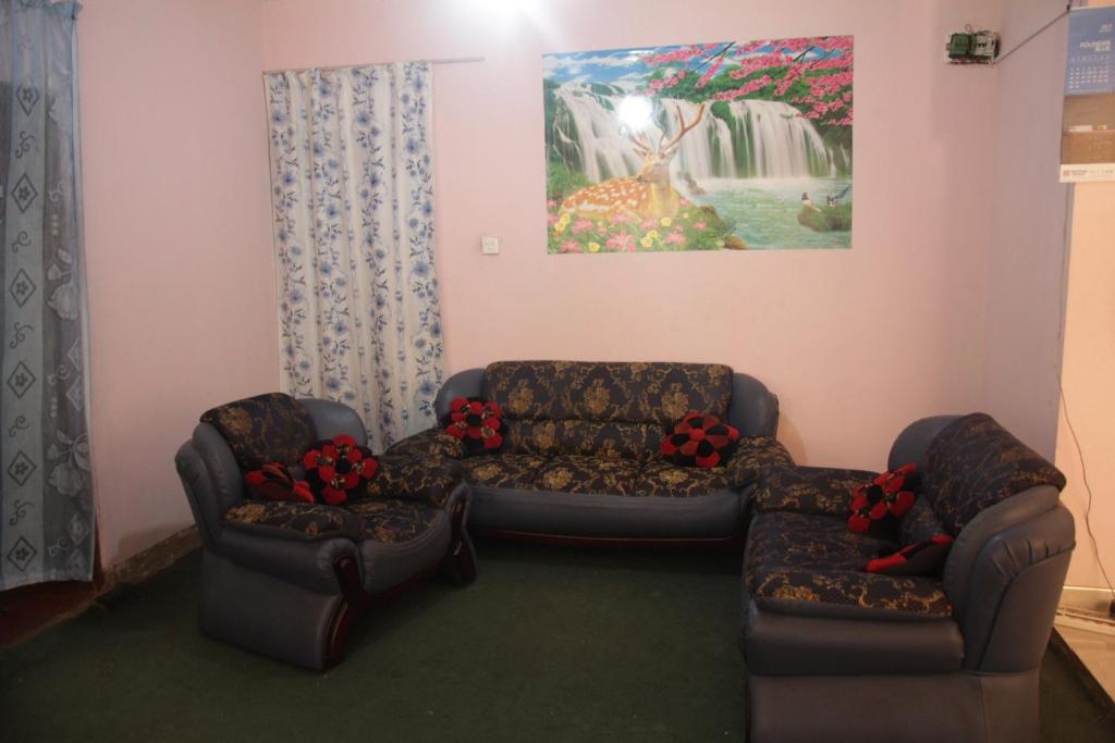 Posezení v ubytování Laxapana Wilderness Homestay