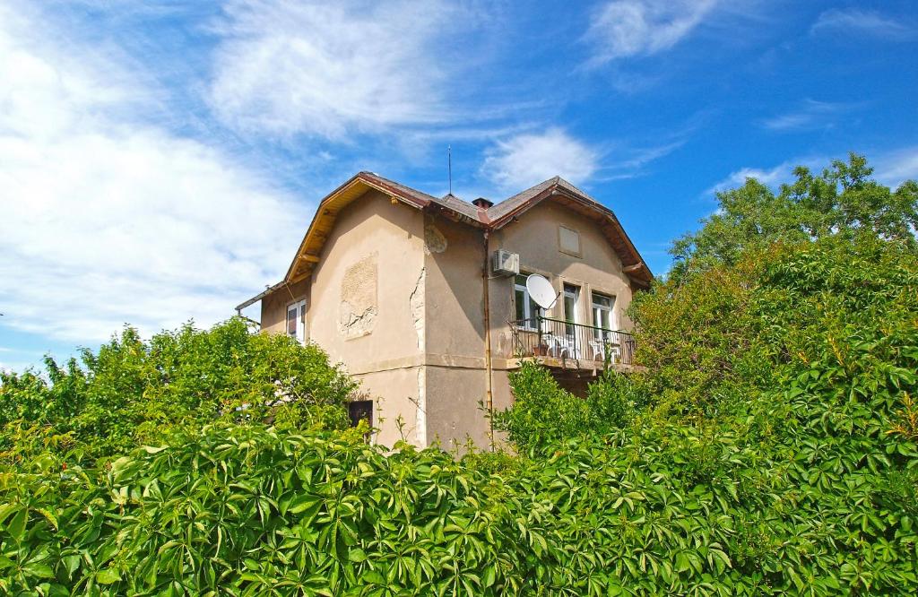 budynek z balkonem na szczycie niektórych drzew w obiekcie Apartments Paulina 1347 w Puli