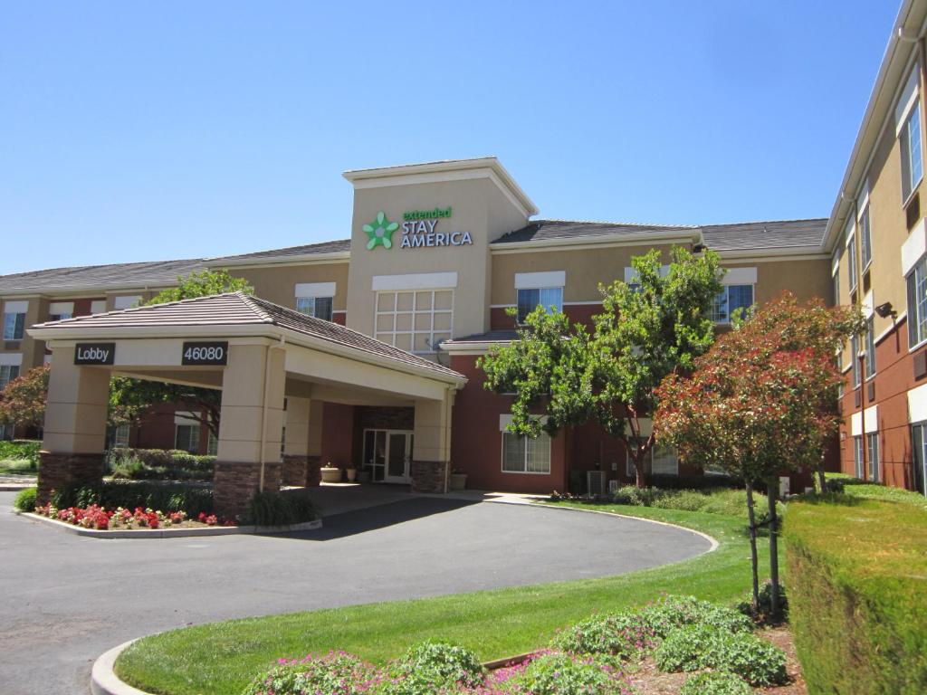 a rendering of the front of a hotel at Extended Stay America Suites - Fremont - Fremont Blvd South in Warm Springs District