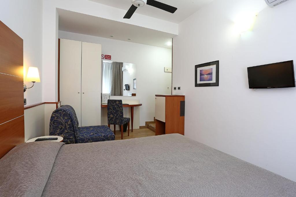 TV a/nebo společenská místnost v ubytování Hotel Corticella