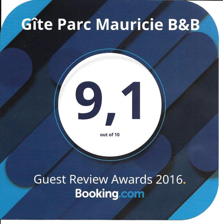 Certifikát, hodnocení, plakát nebo jiný dokument vystavený v ubytování Gîte Parc Mauricie B&B
