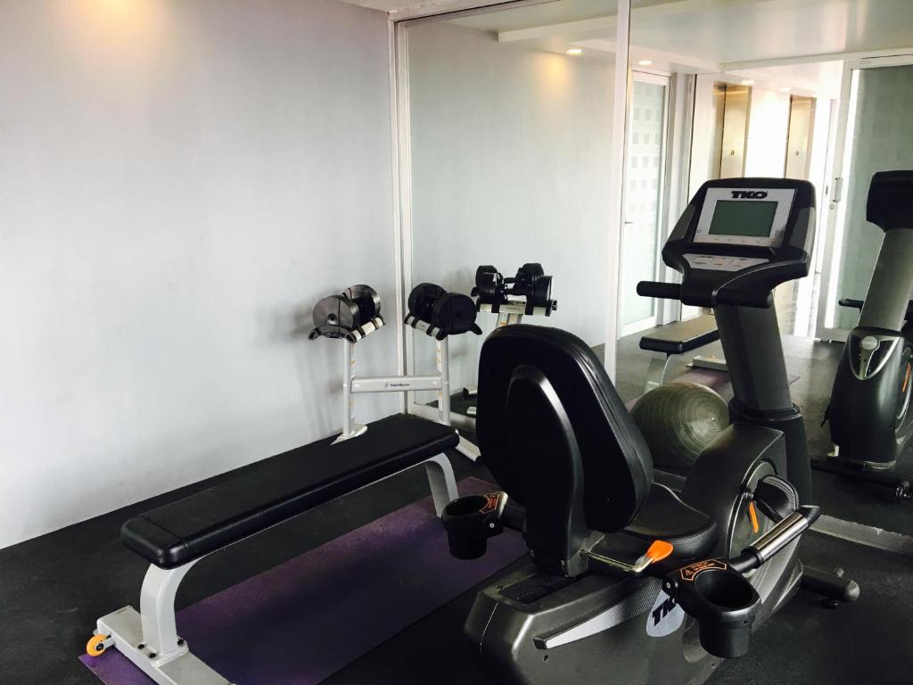 Fitness centrum a/nebo fitness zařízení v ubytování Hotel Celta