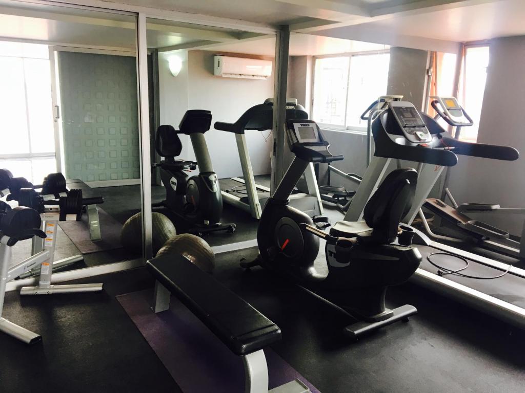 Fitness centrum a/nebo fitness zařízení v ubytování Hotel Celta