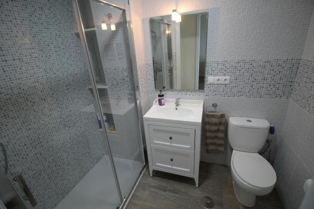 Koupelna v ubytování Bellavista apartment