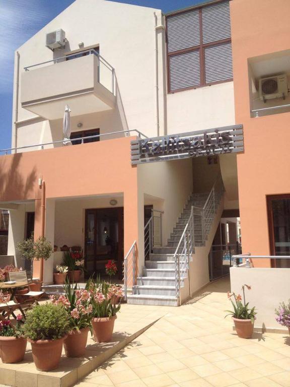 Budova, kde se aparthotel nachází