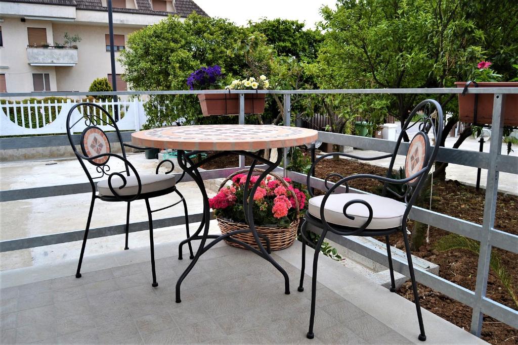 Balkón nebo terasa v ubytování Guesthouse Holiday Formia beach
