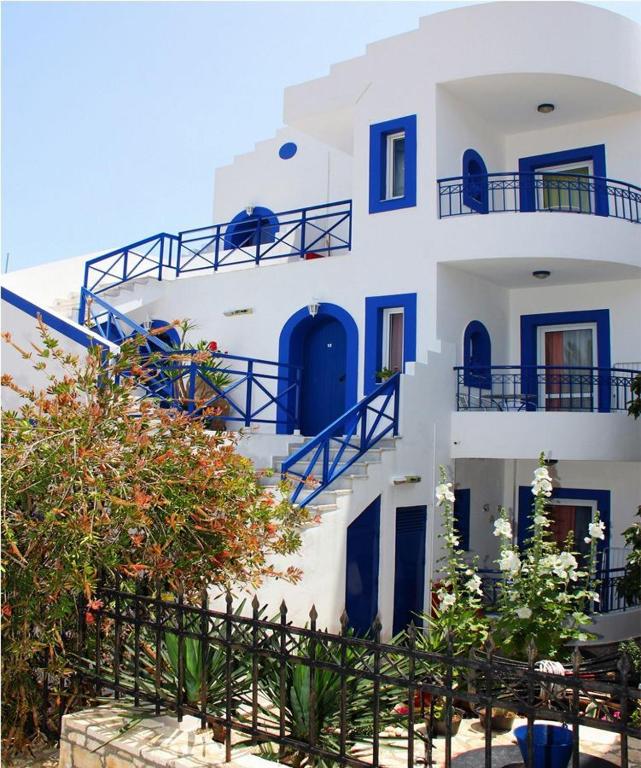 Balkón nebo terasa v ubytování Psaras Apartments
