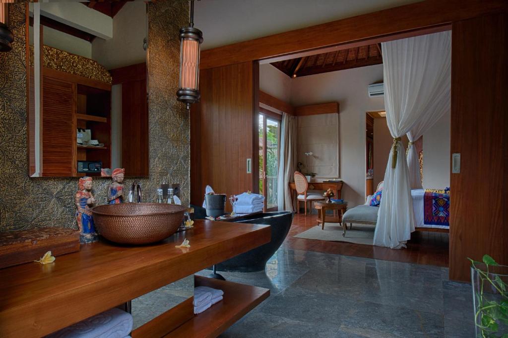 Posezení v ubytování Natya Resort Ubud