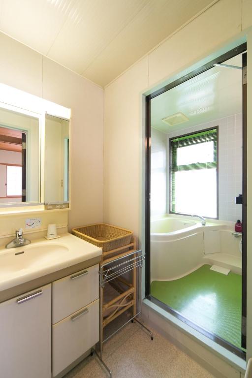 Koupelna v ubytování Kishutetsudo Karuizawa Hotel
