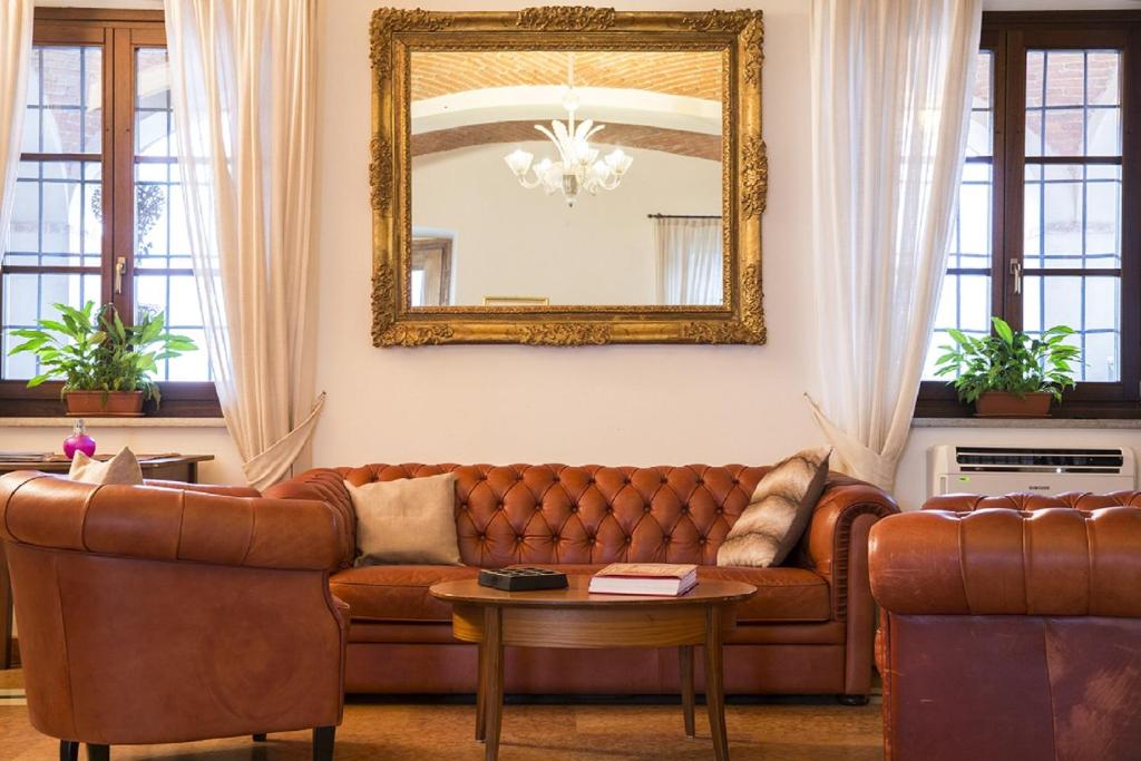 Posedenie v ubytovaní Albergo La Corte Albertina