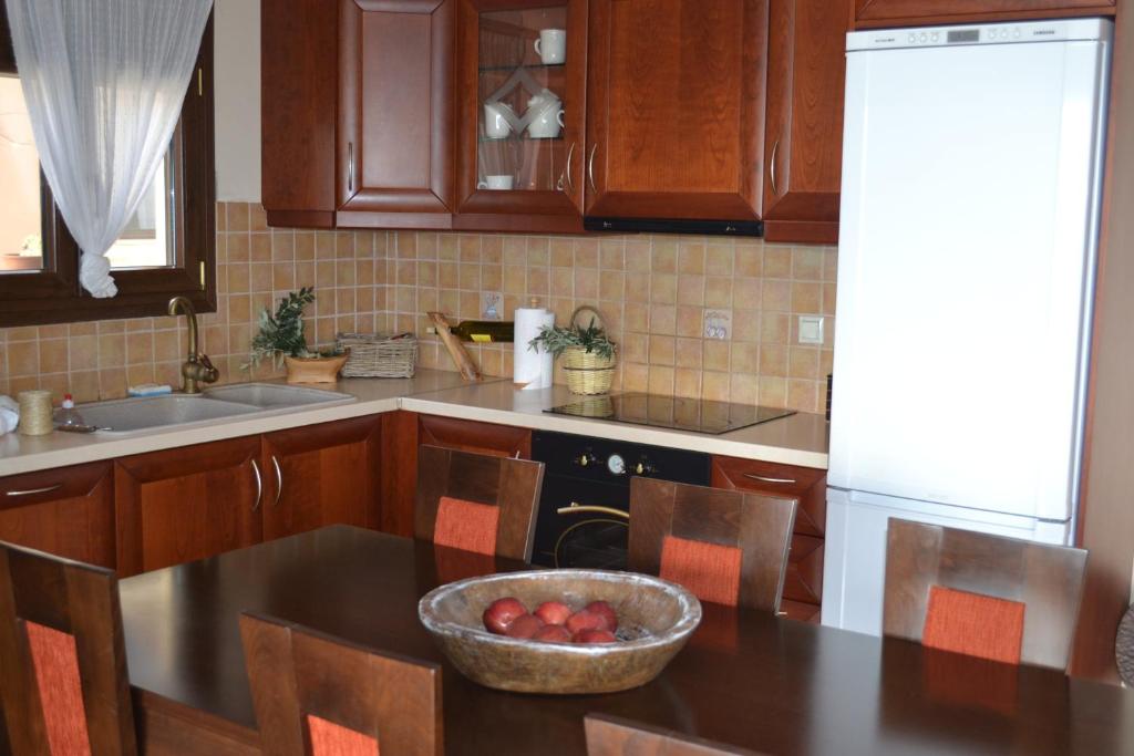 Kuchyň nebo kuchyňský kout v ubytování Evia Family House