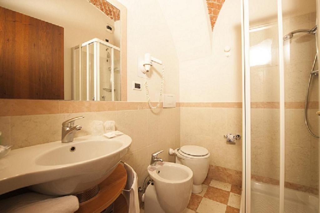 Kúpeľňa v ubytovaní Albergo La Corte Albertina