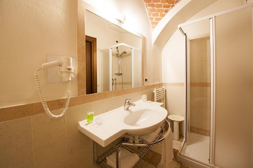 Kúpeľňa v ubytovaní Albergo La Corte Albertina