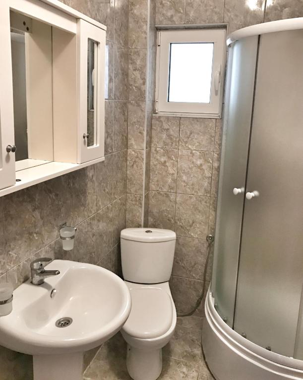Koupelna v ubytování DK Apartmani