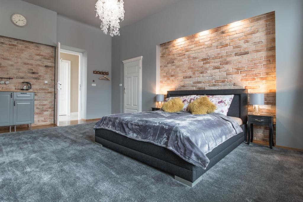 Postel nebo postele na pokoji v ubytování Delis Apartments - Dluga Street 11/3