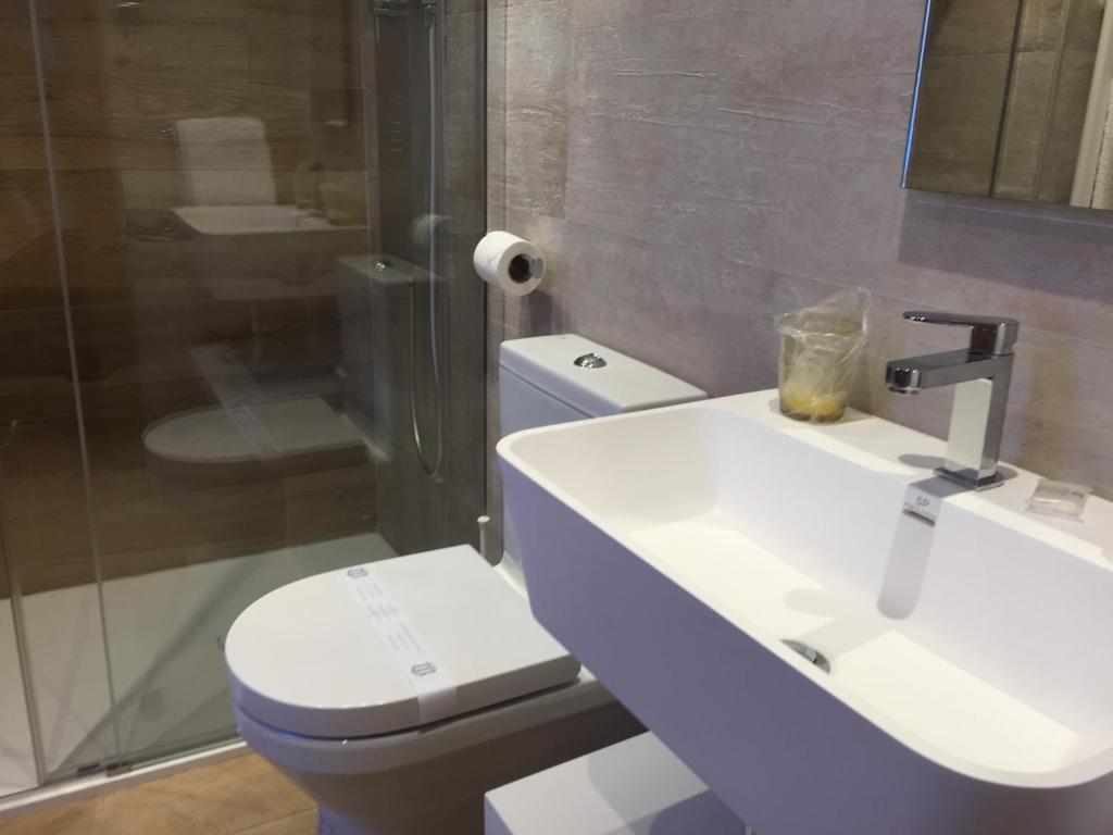Kúpeľňa v ubytovaní Hostal El Resbalon