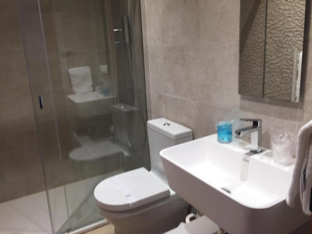 Kúpeľňa v ubytovaní Hostal El Resbalon