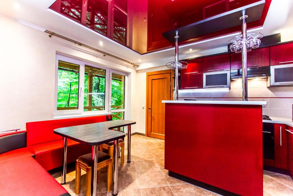 Kuchyň nebo kuchyňský kout v ubytování Cottage Berdo