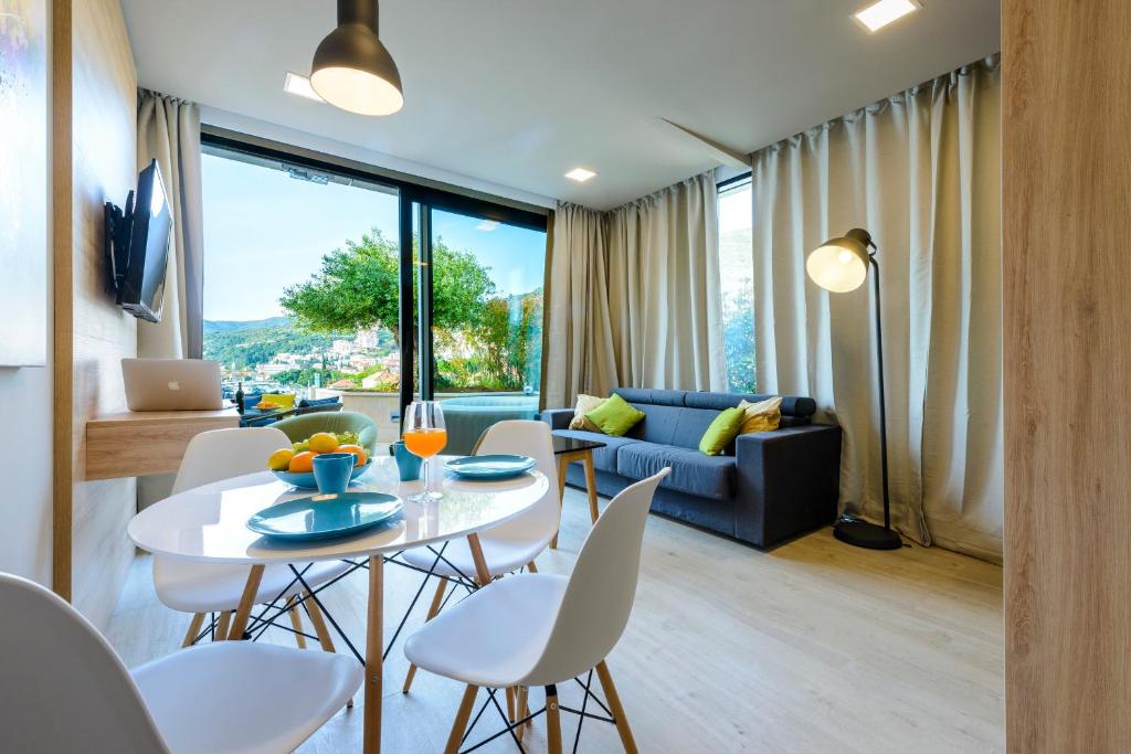 Posezení v ubytování Adriatic Deluxe Apartments