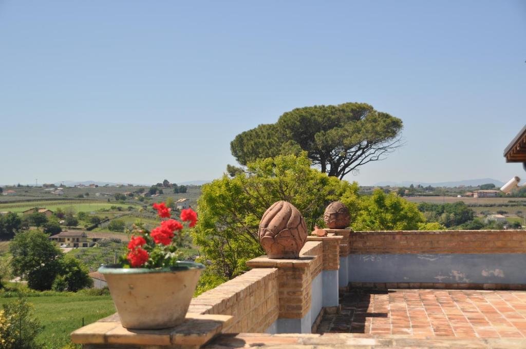 Uma varanda ou terraço em La Masseria