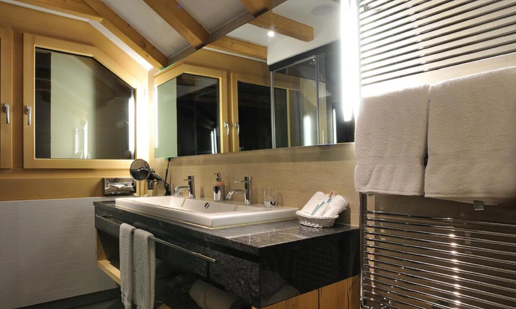 Koupelna v ubytování Hotel Albris