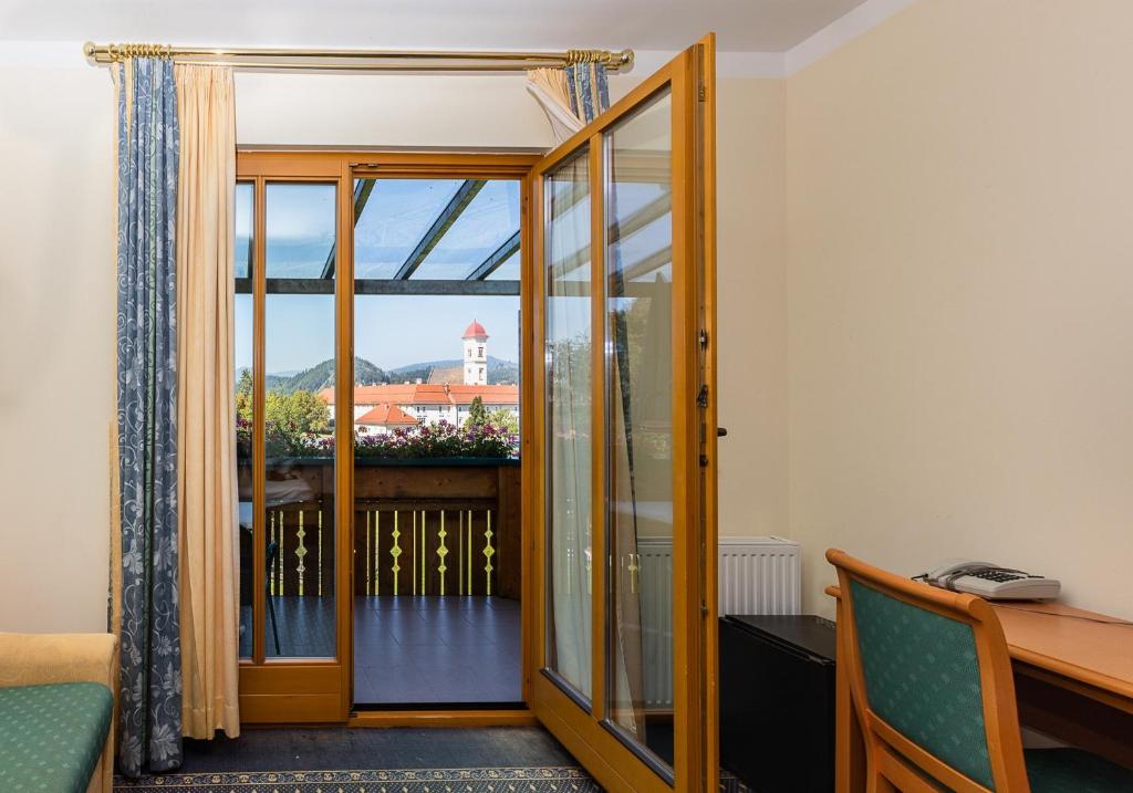 Balkón nebo terasa v ubytování Hotel Fasching