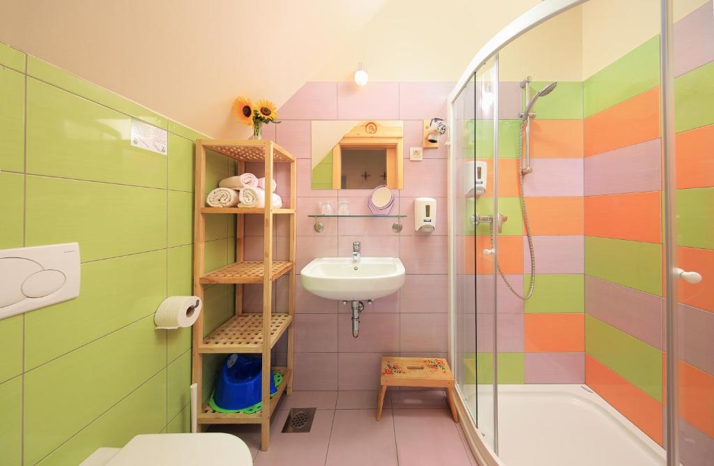 Koupelna v ubytování Relax Guest Hause Marjanca
