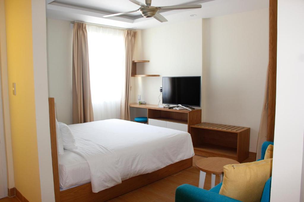 TV a/nebo společenská místnost v ubytování BX Apartment